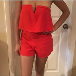 Red romper